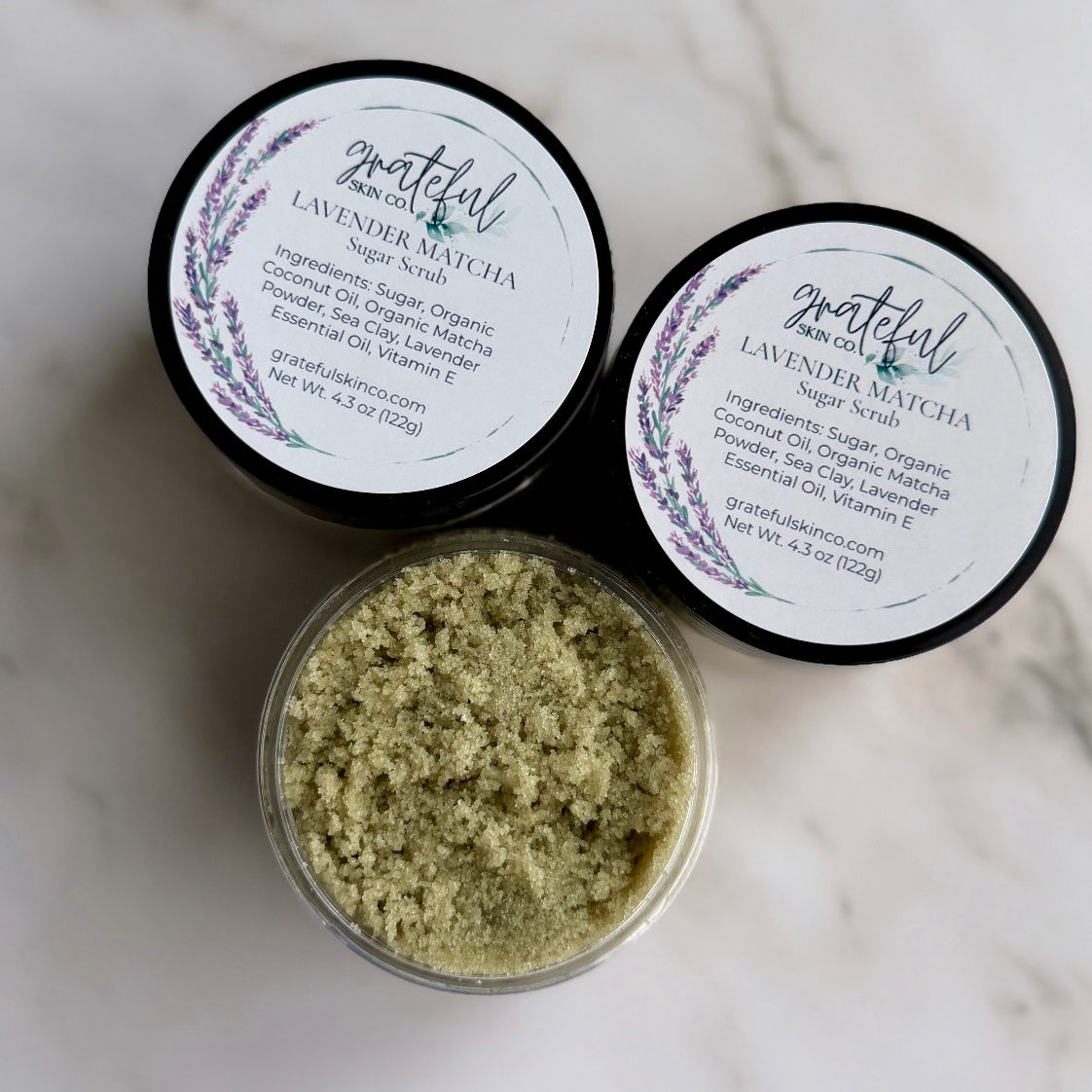 Lavender Matcha Sugar Scrub